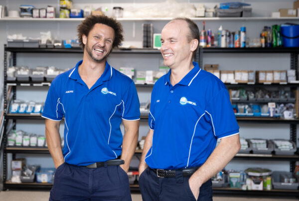 Rob and Andre North Lakes & Surrounds Electrical team